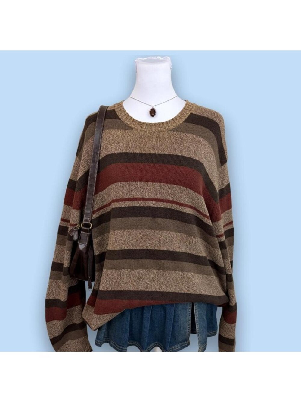 y2k striped skater grunge sweater